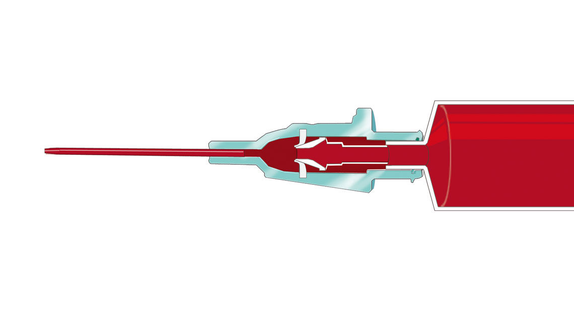 Introcan Safety® 3: membrana abierta