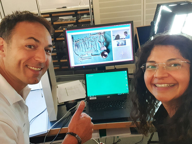 Expertos en consultoría de sets virtuales Volker Mutzel y Lourdes Flores