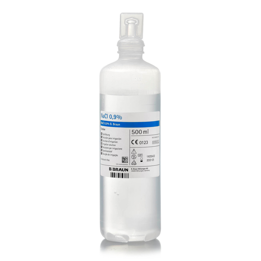 Suero fisiológico irrigación estéril stericlean 10x500 ml